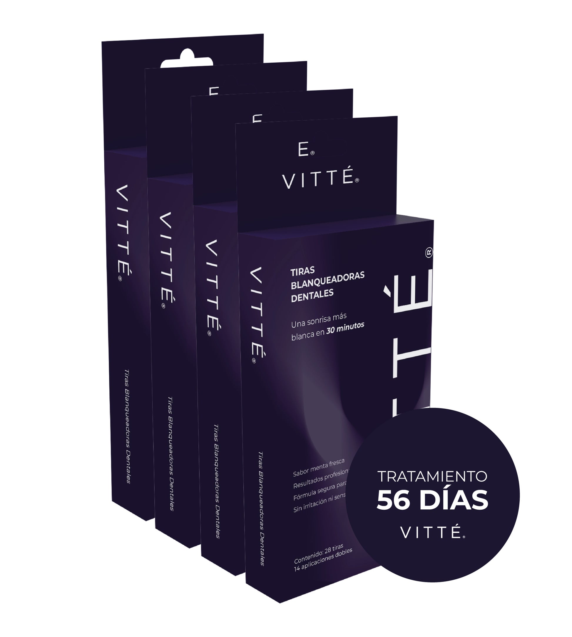 Tiras Blanqueadoras VITTÉ Pack 56 días