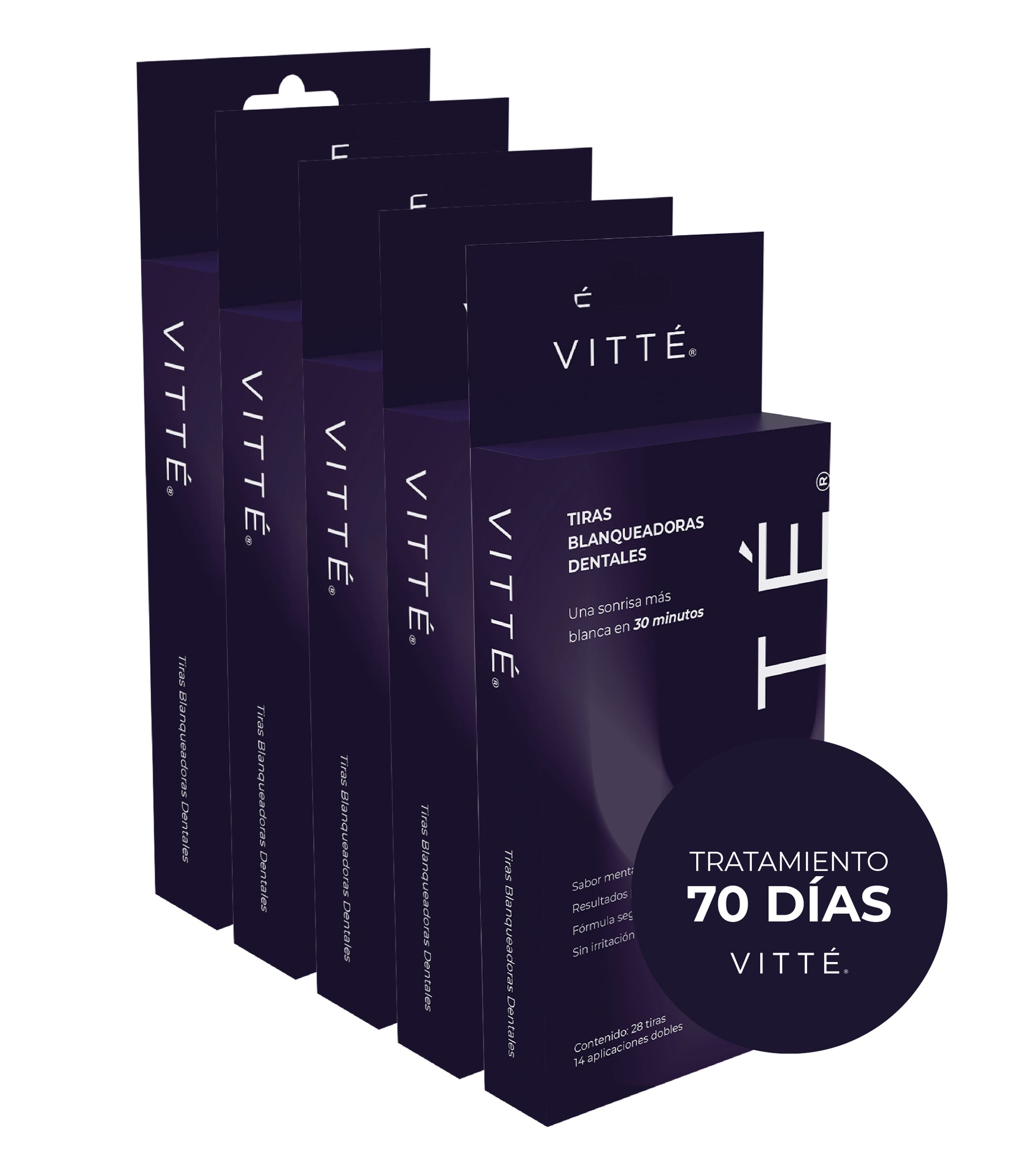Tiras Blanqueadoras VITTÉ Pack 70 días