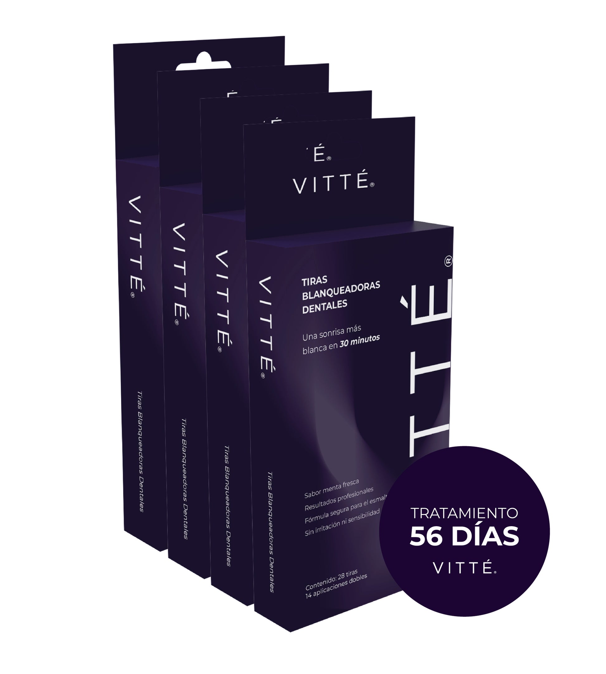 Tiras Blanqueadoras VITTÉ Pack 56 días