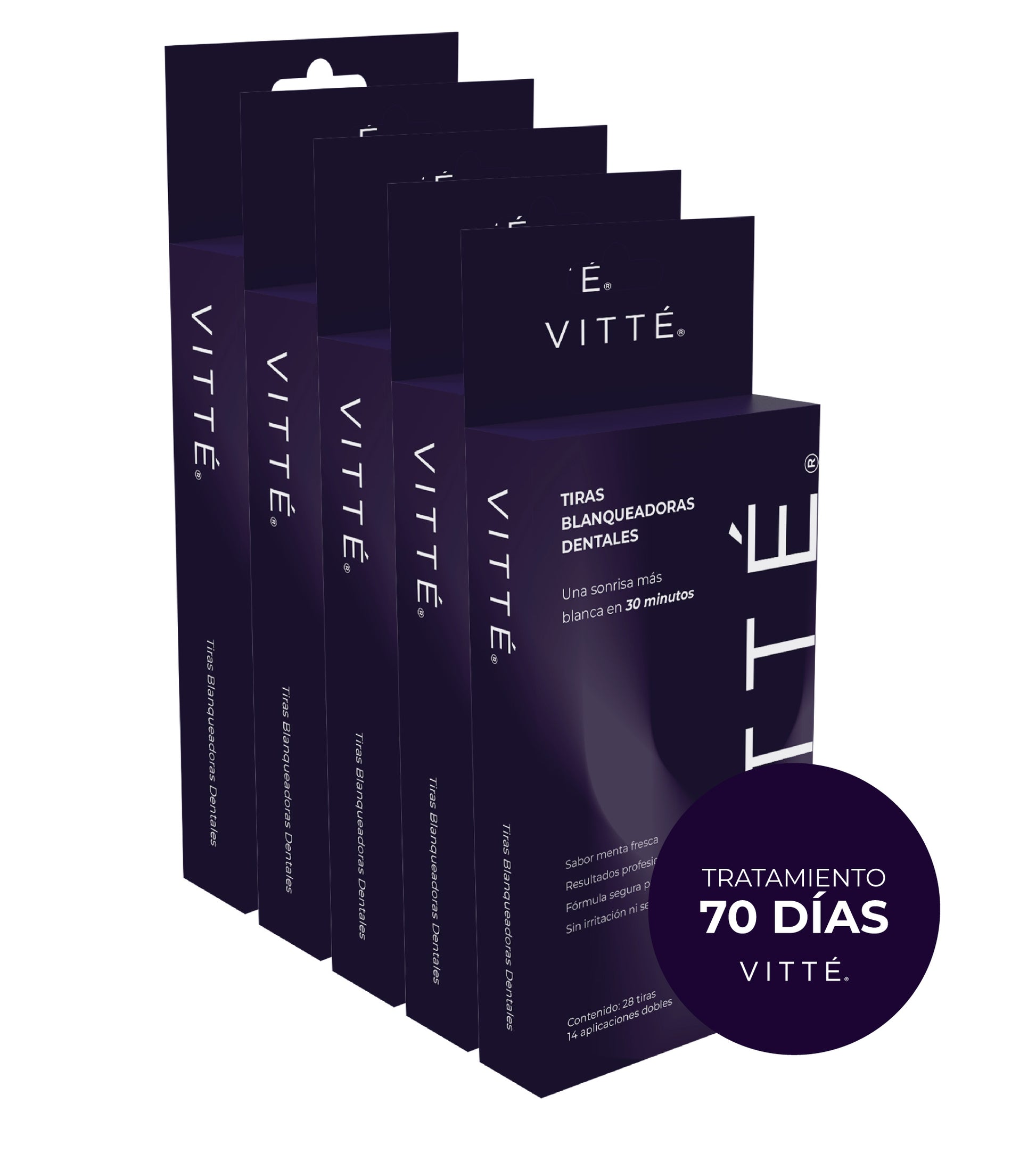 Tiras Blanqueadoras VITTÉ Pack 70 días
